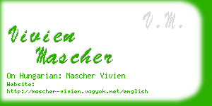 vivien mascher business card